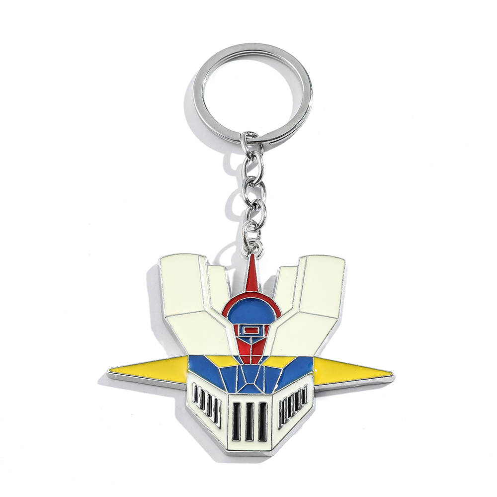 Men'S Fashion Accessories - Anime Cartoon Warrior Robot Logo Keychain
