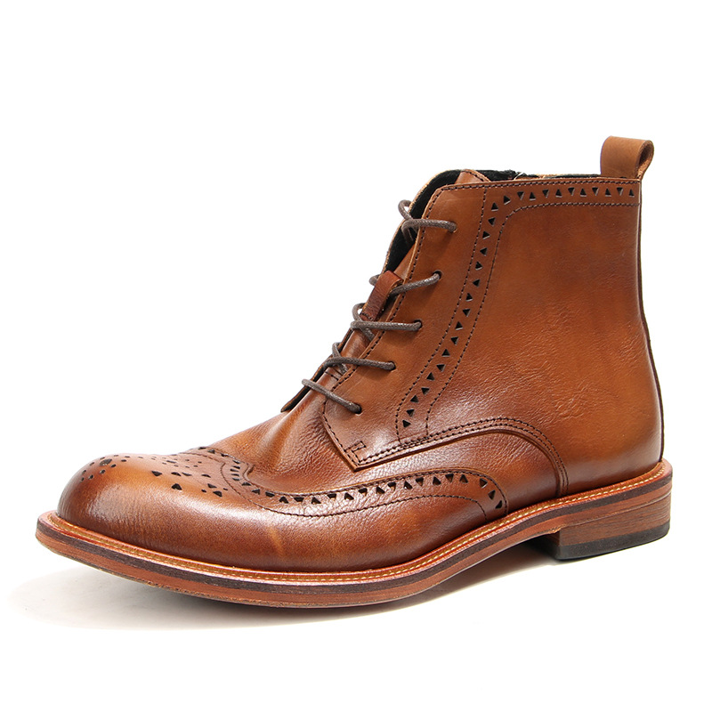 Men Fashion Vintage - Vintage Mens Ankle Chelsea Boots Luxury