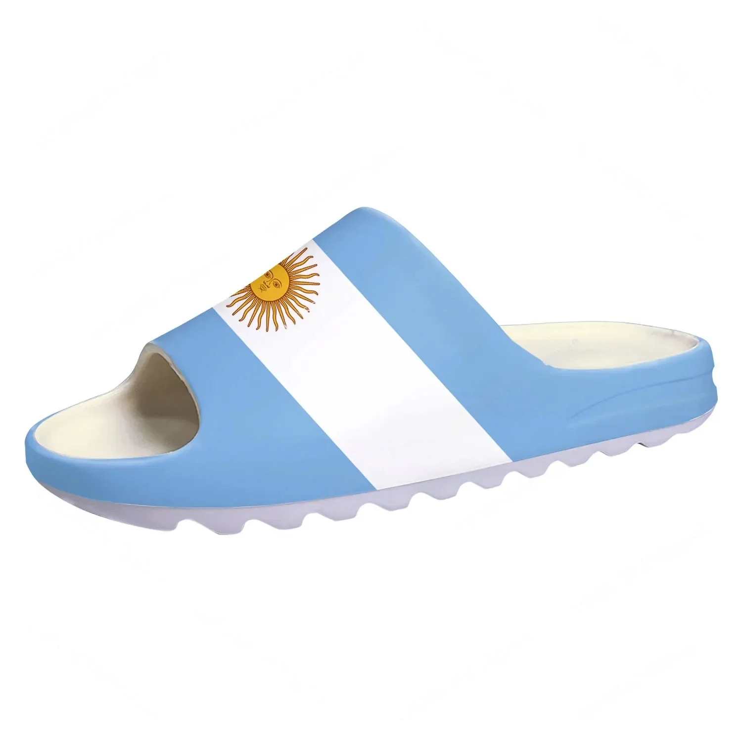 Mens Fashion Sandals - Argentine Flag Soft Sole Sllipers Home