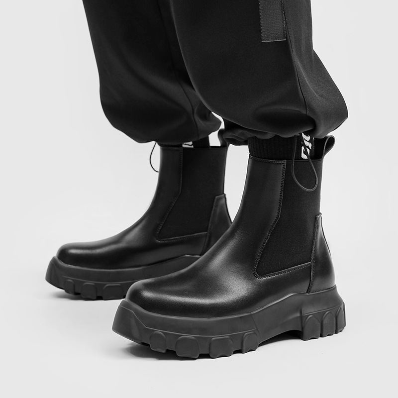Chelsea Boots Men - Men Boots Chelsea Genuine Leather Zip