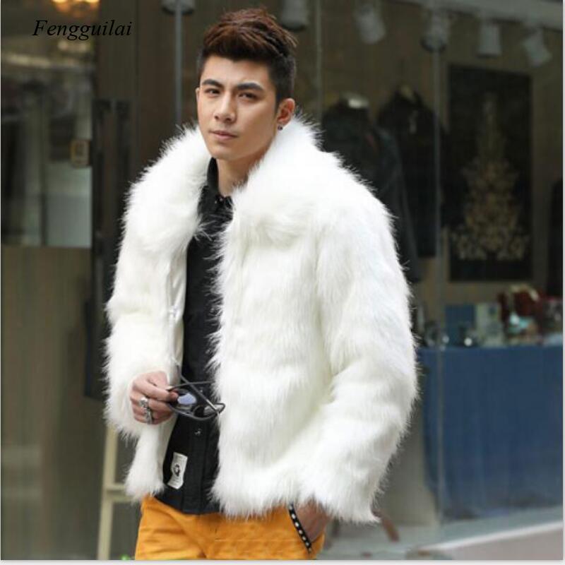 Men'S Fashion Leather Jacket - Homme Áo Khoác Da Giả Nam