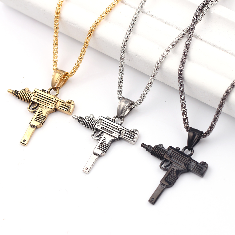 Punk Uzi Pistol Machine Gun Ne - đánh giá và giá Men'S Fashion Accessories