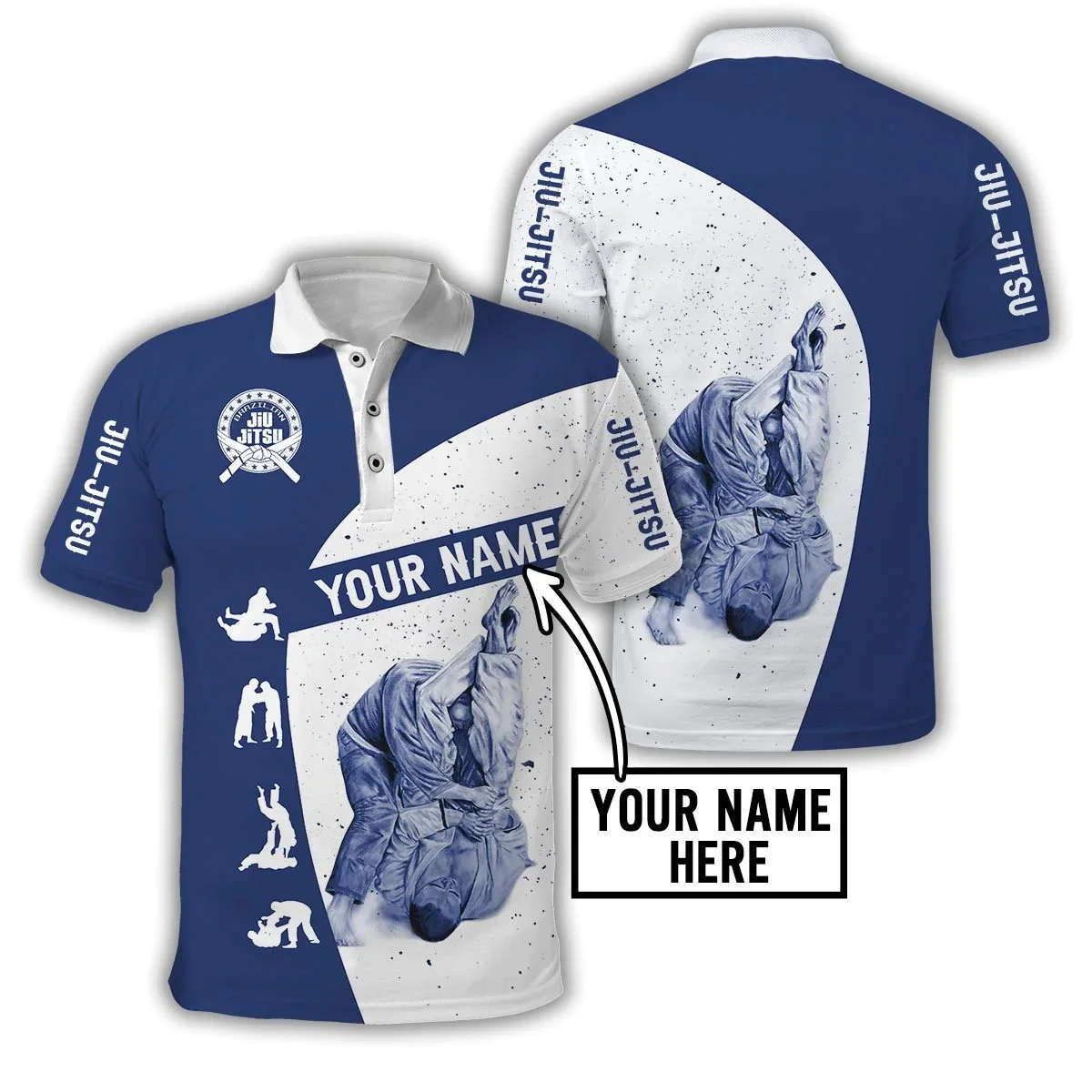 Customized Name Jiu Jitsu 3D A - đánh giá và giá Men'S Fashion Names