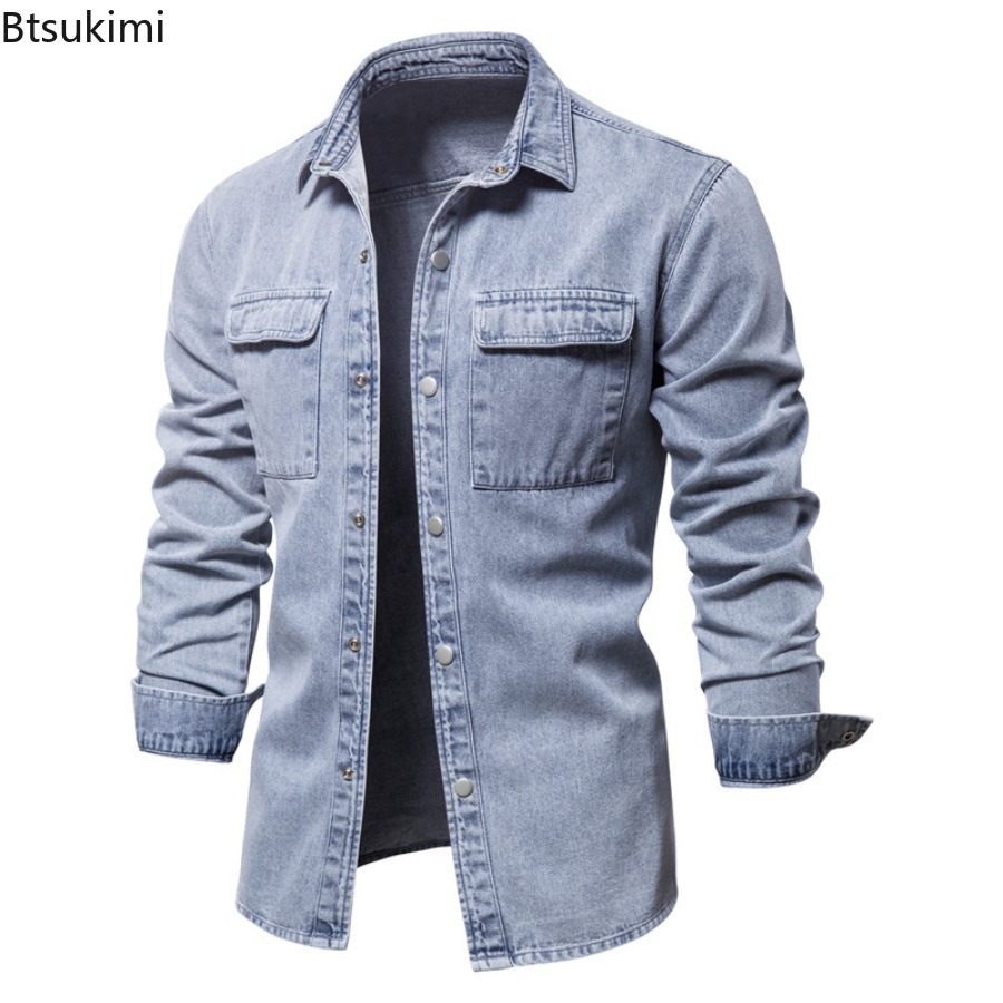 Spring Autumn Men's Fashion Sl - đánh giá và giá Jeans Shirt Fashion For Men