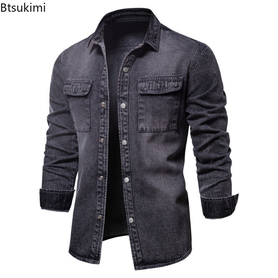 Spring Autumn Men's Fashion Sl - đánh giá và giá Jeans Shirt Fashion For Men