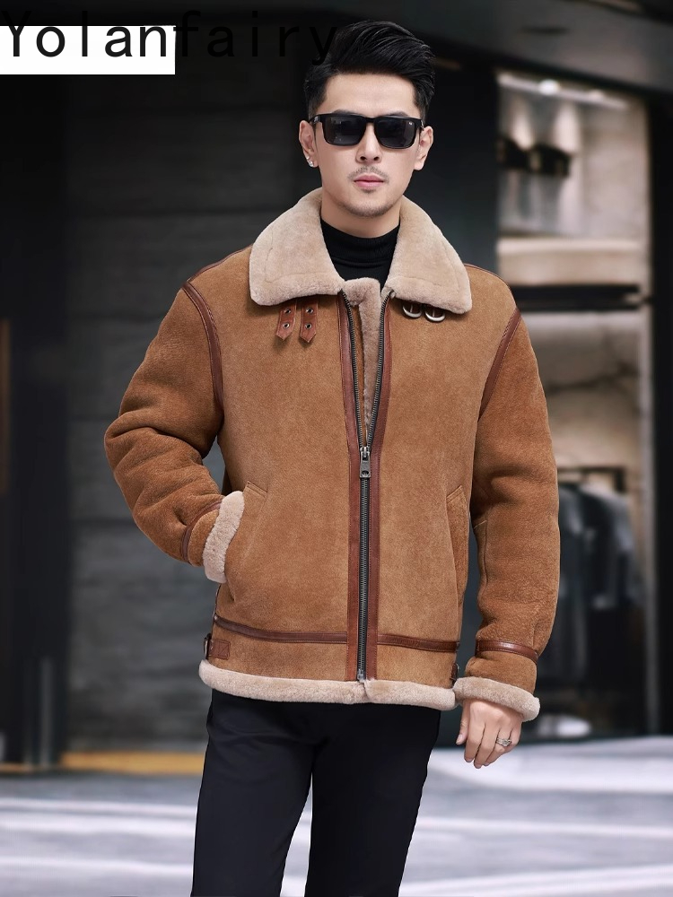 YOLANFAIRY High Quality Real S - đánh giá và giá Men'S Fashion Leather Jacket
