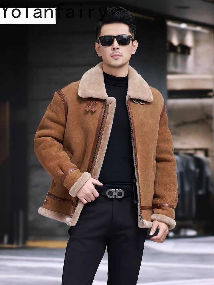 YOLANFAIRY High Quality Real S - đánh giá và giá Men'S Fashion Leather Jacket
