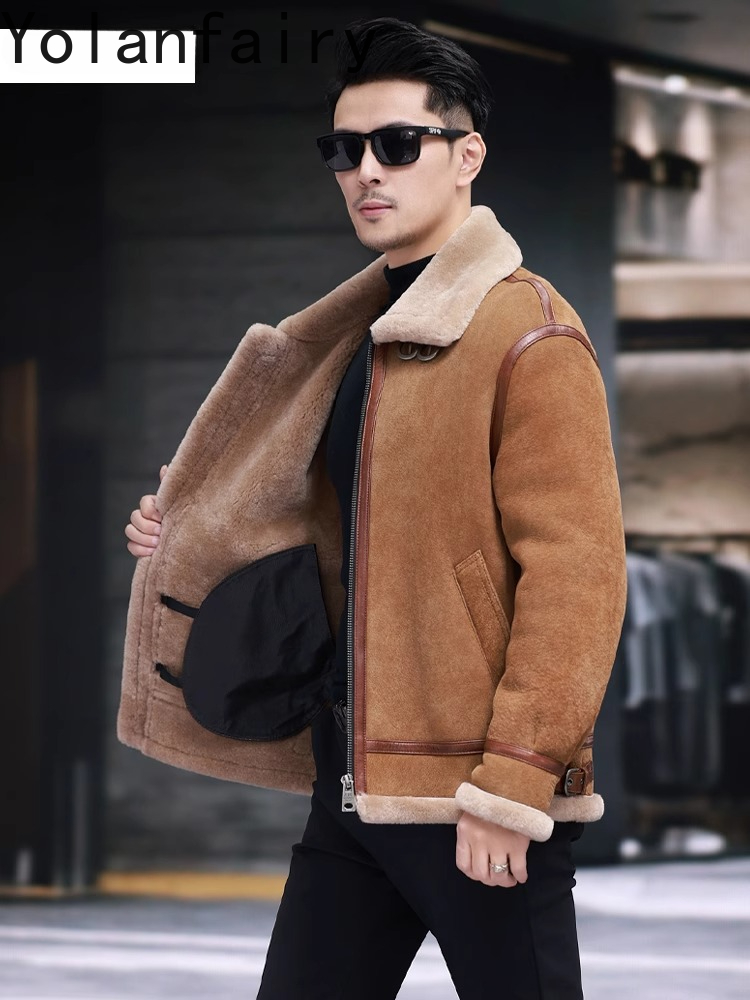 YOLANFAIRY High Quality Real S - đánh giá và giá Men'S Fashion Leather Jacket