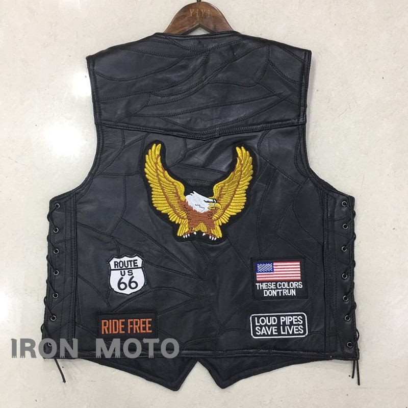 NEW Motorcycle Vests Men Cafe  - đánh giá và giá Men'S Fashion Leather Jacket