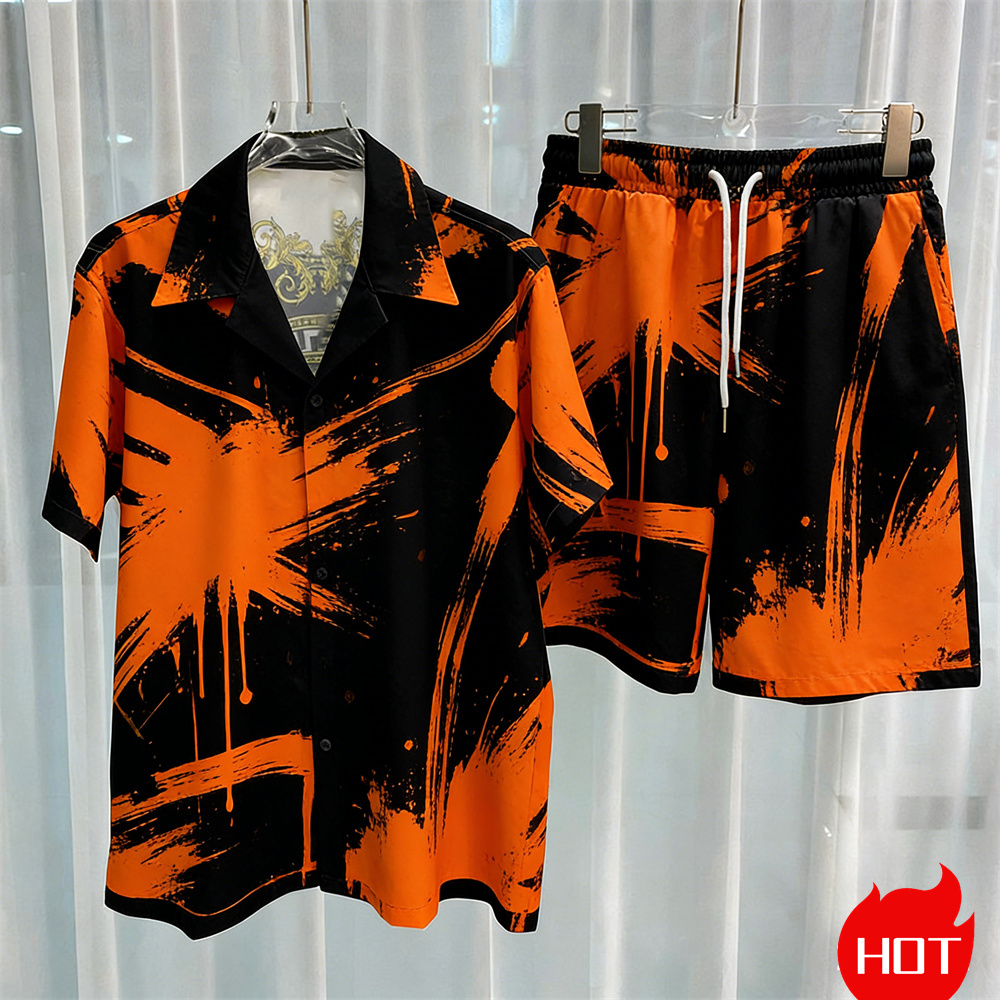 Digital printed men's set fash - đánh giá và giá Mens Fashion Casual Outfits