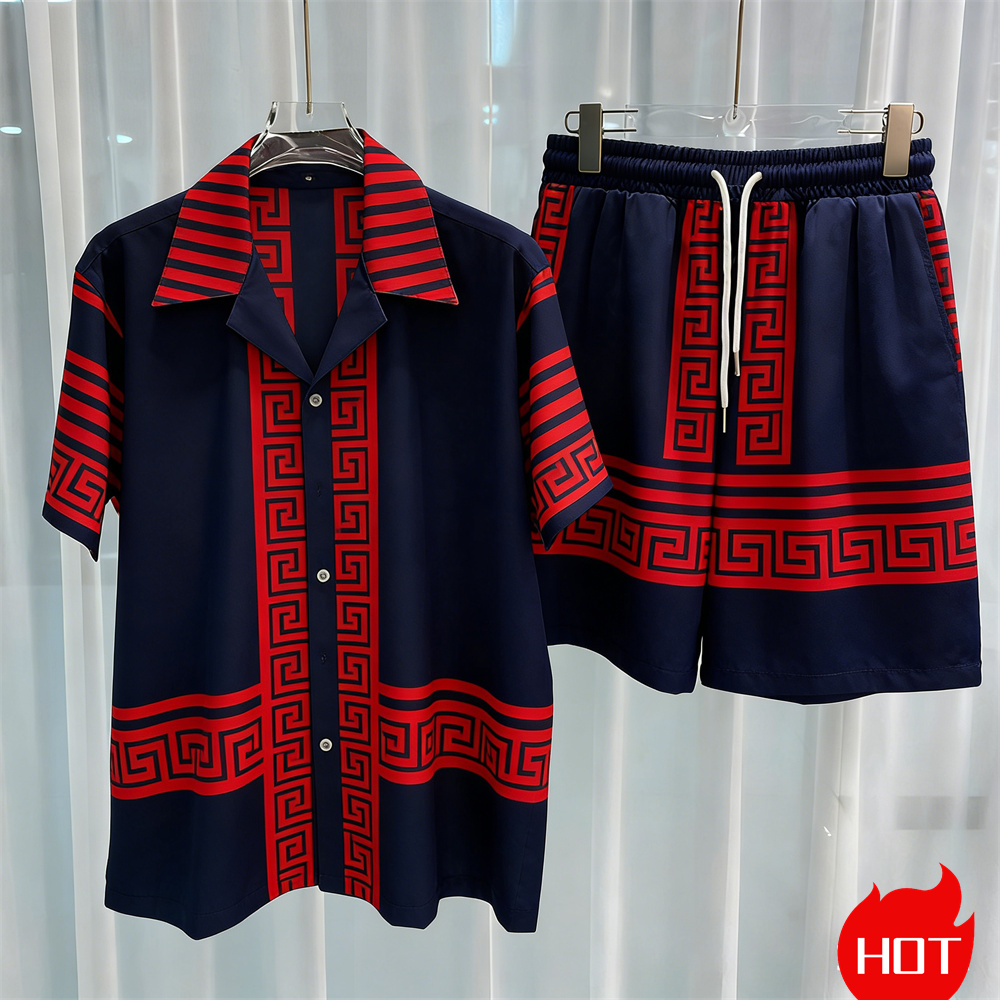 Digital printed men's set fash - đánh giá và giá Mens Fashion Casual Outfits