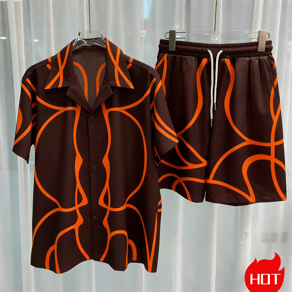 Digital printed men's set fash - đánh giá và giá Mens Fashion Casual Outfits