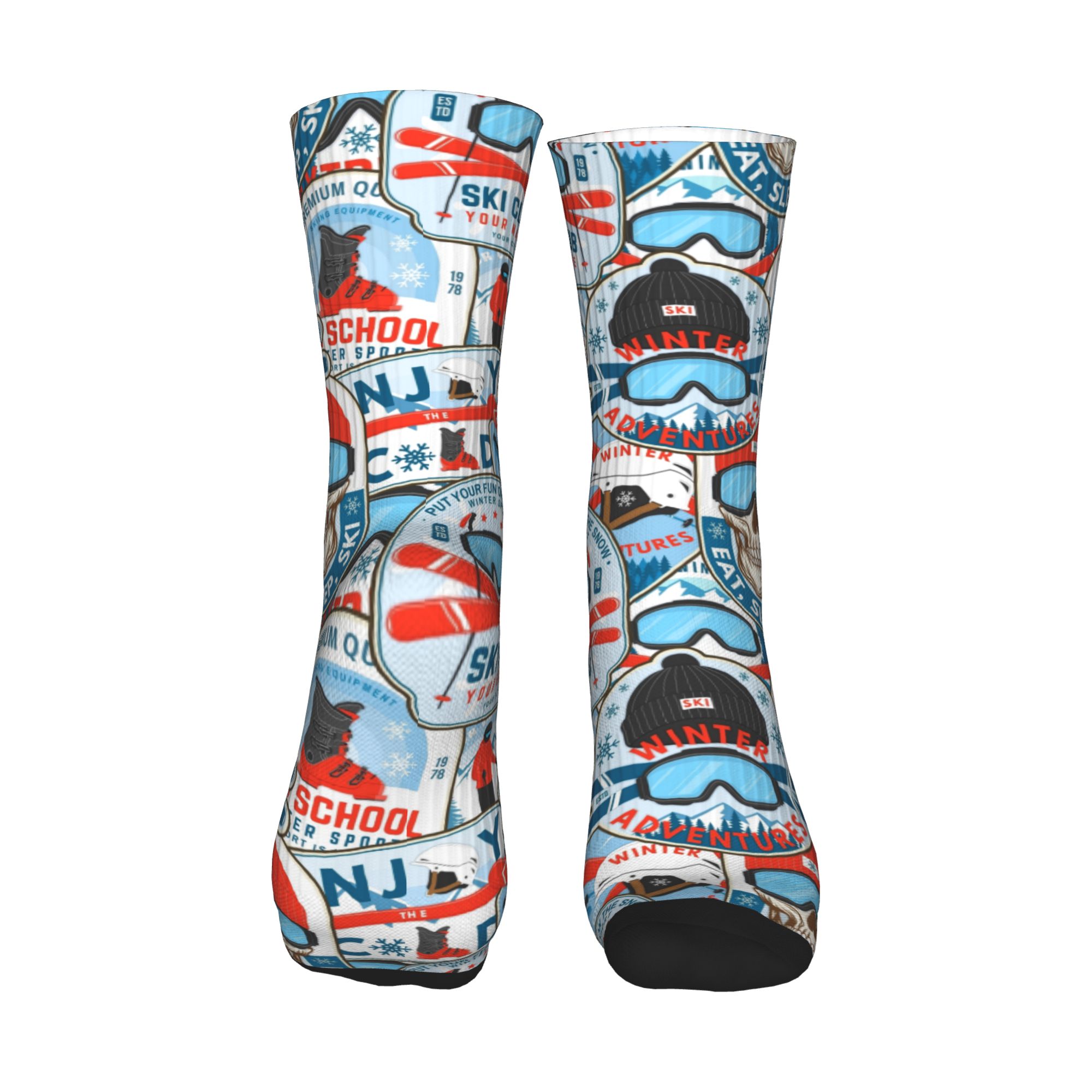 Vintage Red Blue Ski Club Seam - đánh giá và giá Men Fashion Vintage