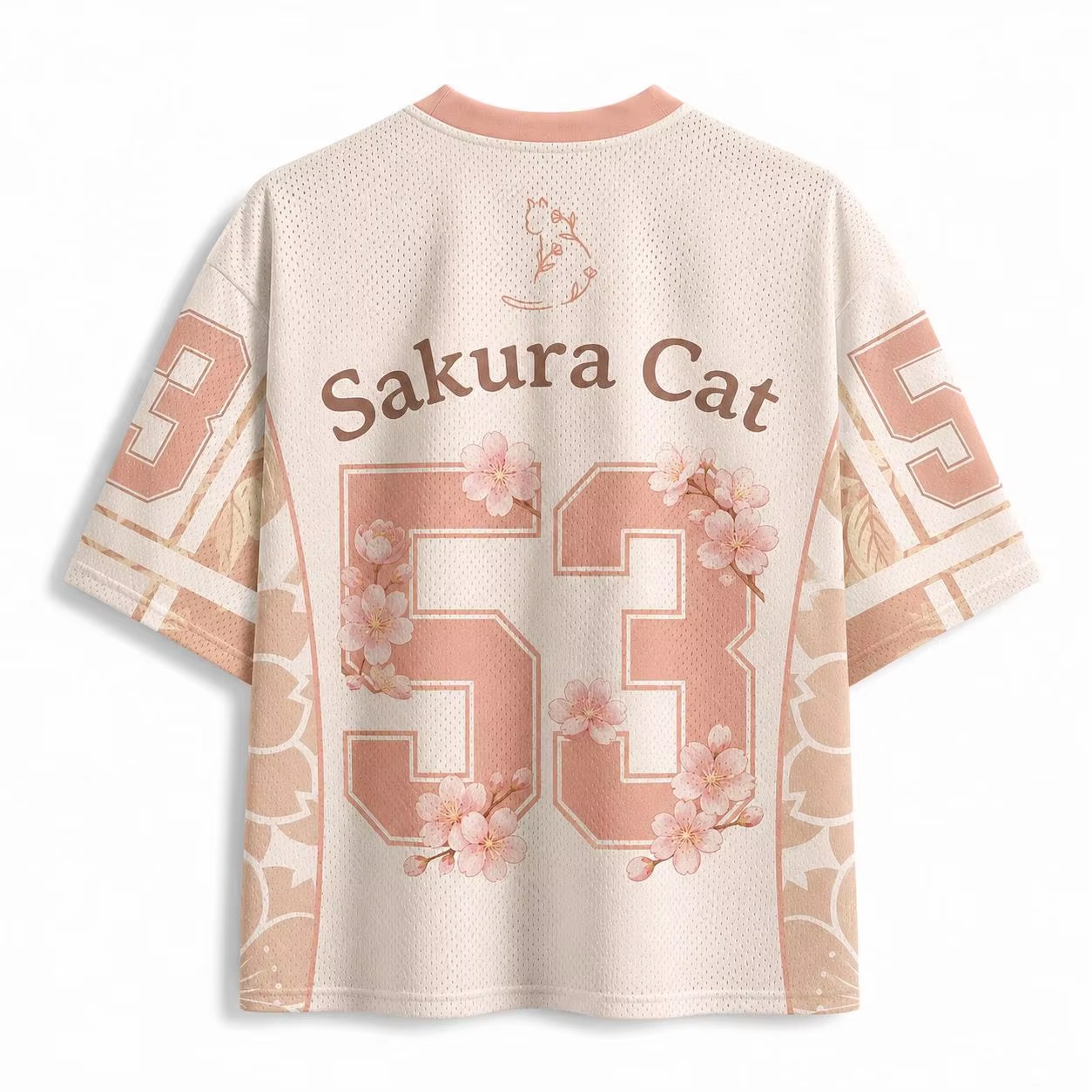 Sakura Tree Cat T Shirt 2026 S - đánh giá và giá Men'S Fashion V Neck T Shirts