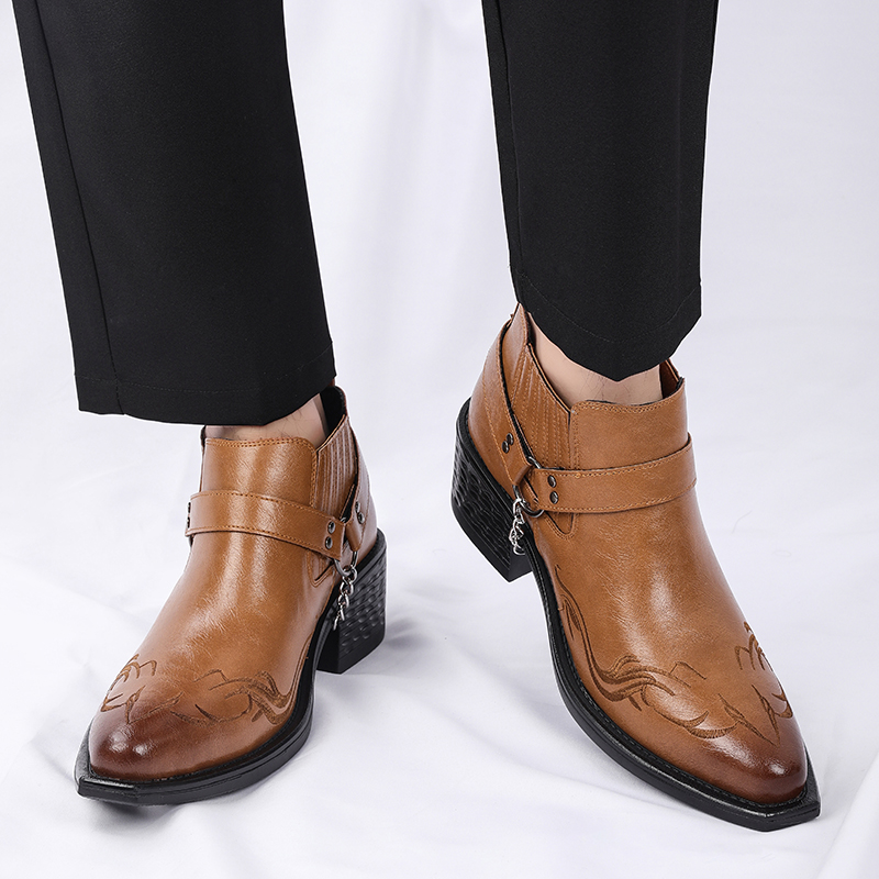 New Brown /Black Cow Leather B - đánh giá và giá Chelsea Boots Men