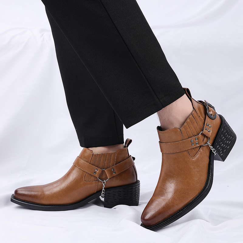 New Brown /Black Cow Leather B - đánh giá và giá Chelsea Boots Men
