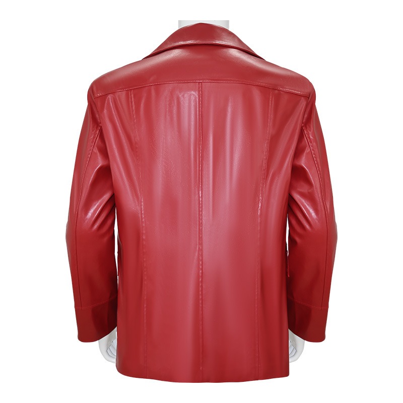 Men Red Leather Jacket Fight C - đánh giá và giá Men'S Fashion Leather Jacket