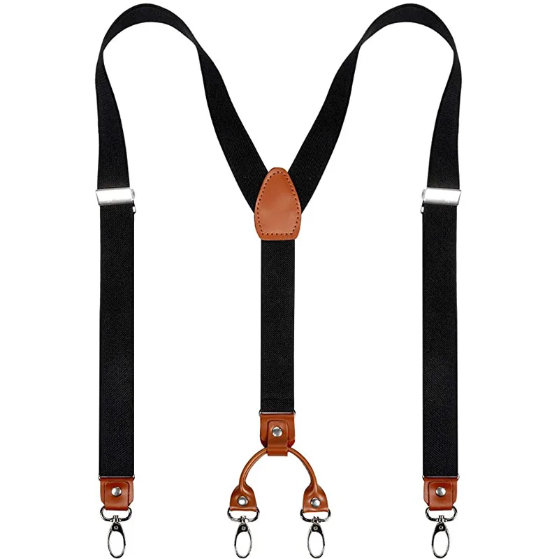2.5cm 4 Clips Suspenders Clips - đánh giá và giá Jeans Shirt Fashion For Men