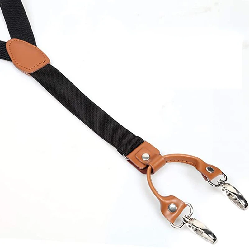2.5cm 4 Clips Suspenders Clips - đánh giá và giá Jeans Shirt Fashion For Men