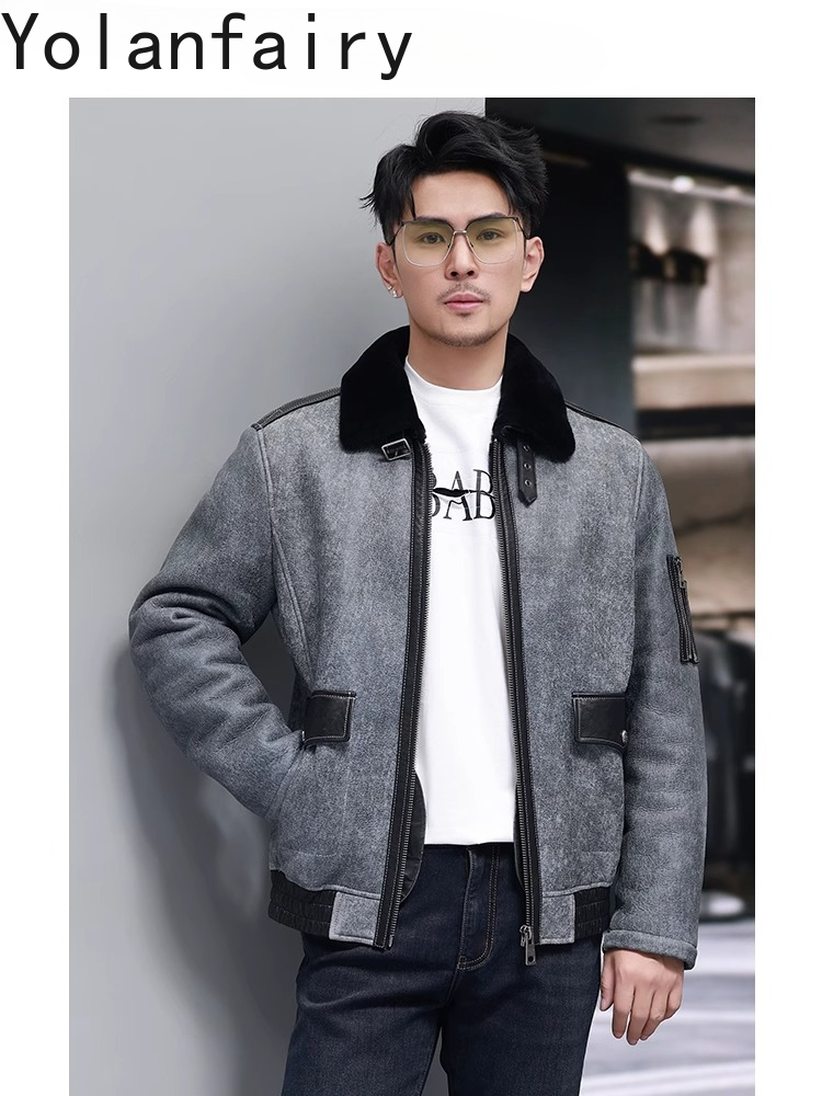 YOLANFAIRY Short Natural Fur C - đánh giá và giá Men'S Fashion Leather Jacket