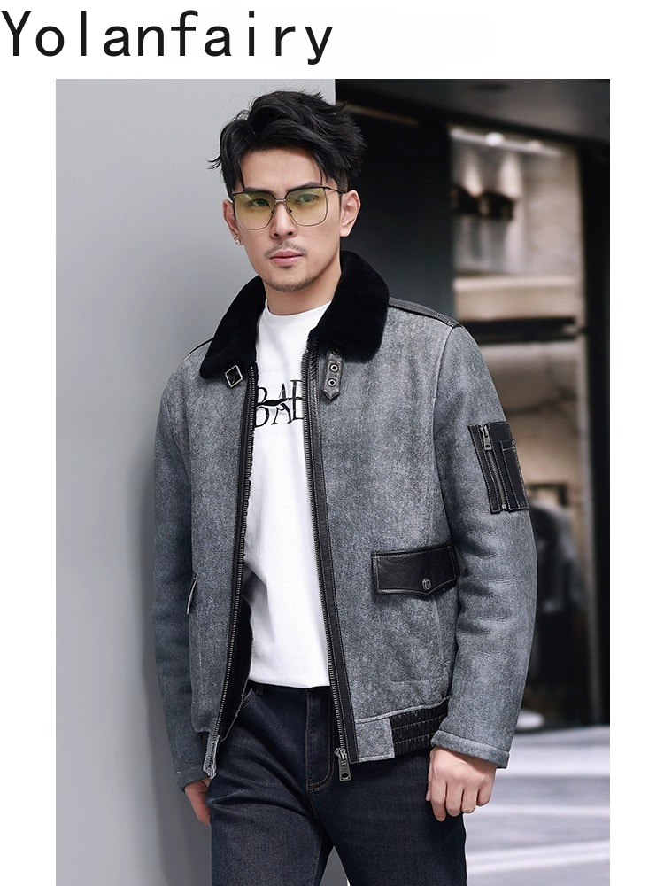 YOLANFAIRY Short Natural Fur C - đánh giá và giá Men'S Fashion Leather Jacket