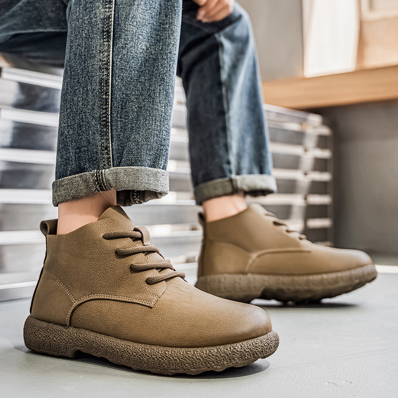 Men Ankle Boots Brown Short Bo - đánh giá và giá Chelsea Boots Men