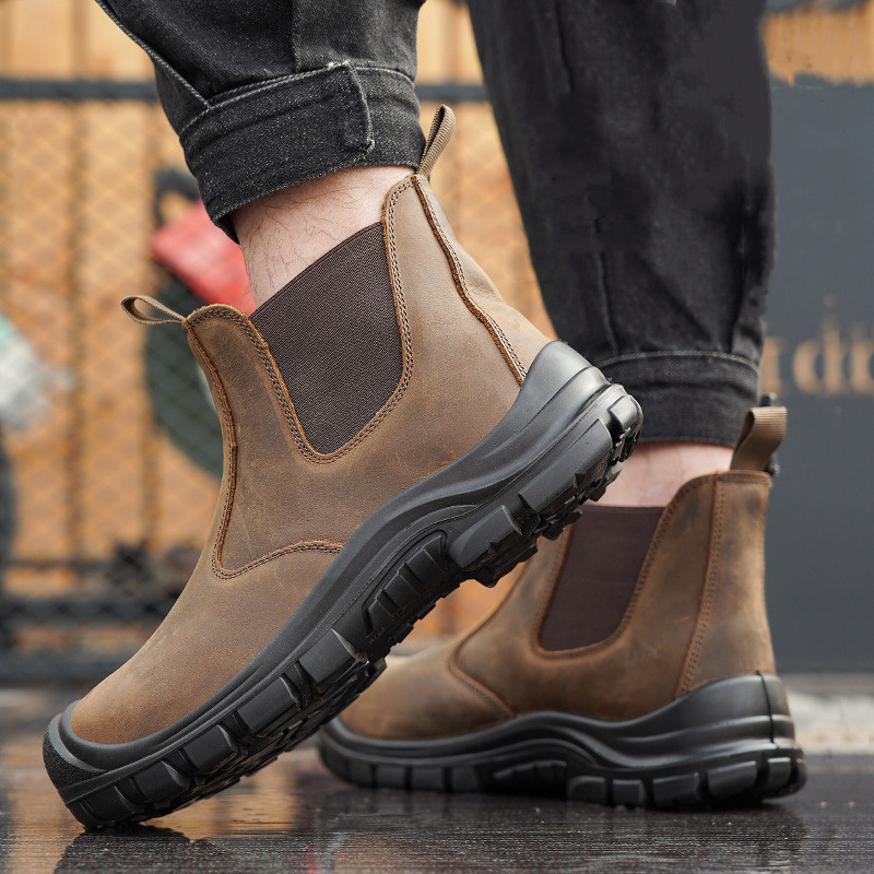 large size men's fashion steel - đánh giá và giá Chelsea Boots Men