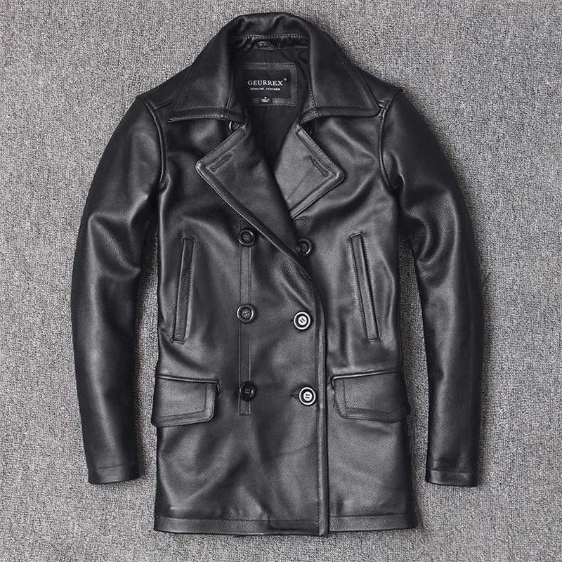 Genuine Leather Jacket Men's T - đánh giá và giá Men'S Fashion Leather Jacket