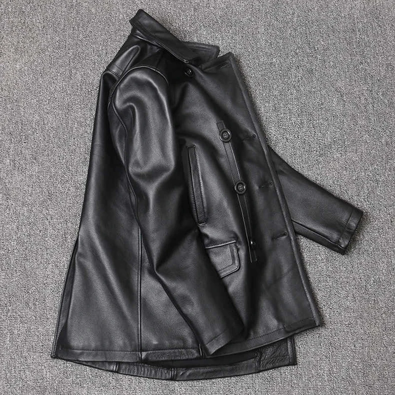Genuine Leather Jacket Men's T - đánh giá và giá Men'S Fashion Leather Jacket