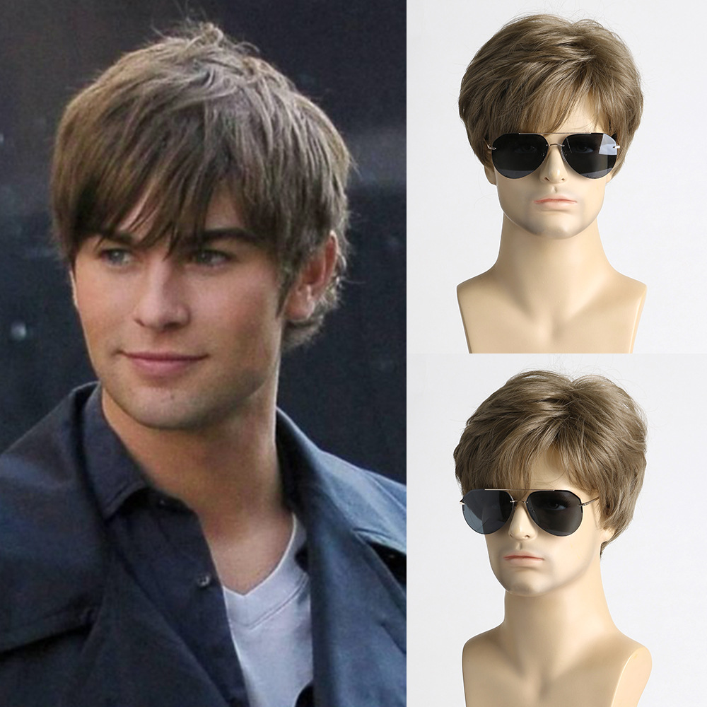 Synthetic Short Brown Wig for  - đánh giá và giá Men'S Fashion Looks 2026