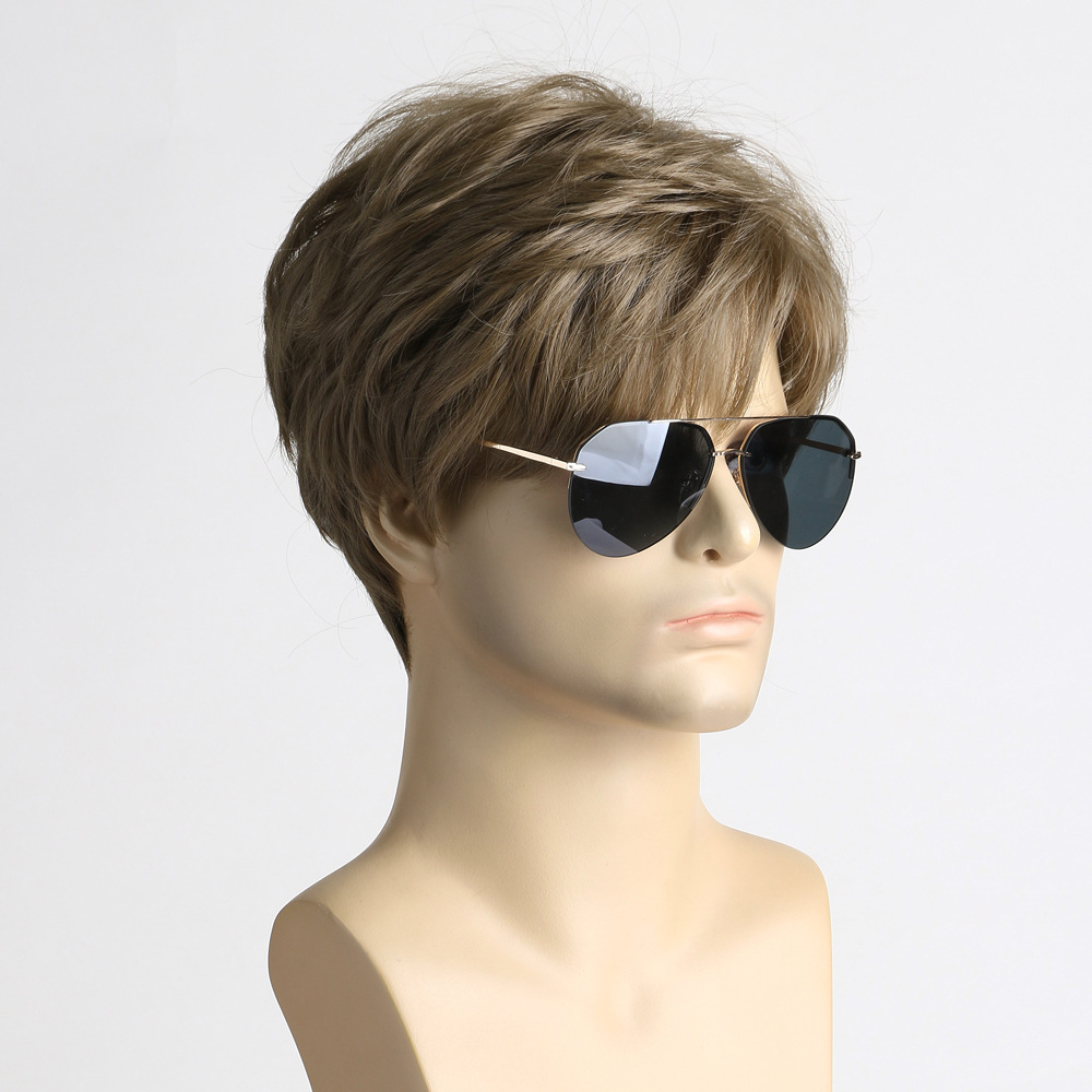 Synthetic Short Brown Wig for  - đánh giá và giá Men'S Fashion Looks 2026