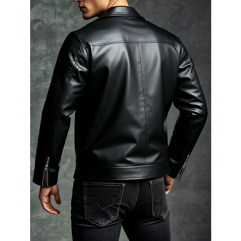 New Men's Leather Jacket Fashi - đánh giá và giá Men'S Fashion Leather Jacket