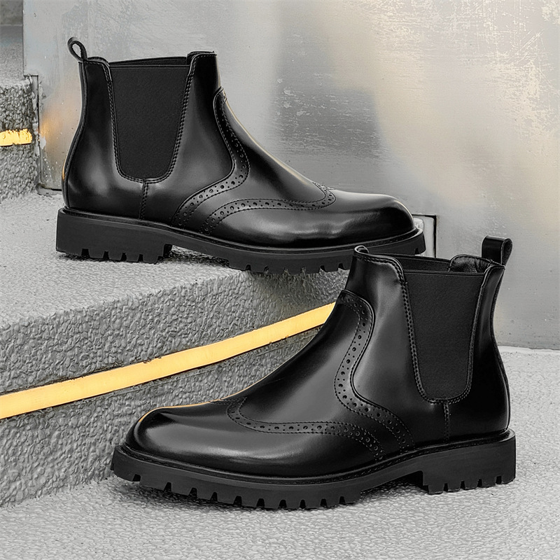 big size mens fashion party pr - đánh giá và giá Chelsea Boots Men