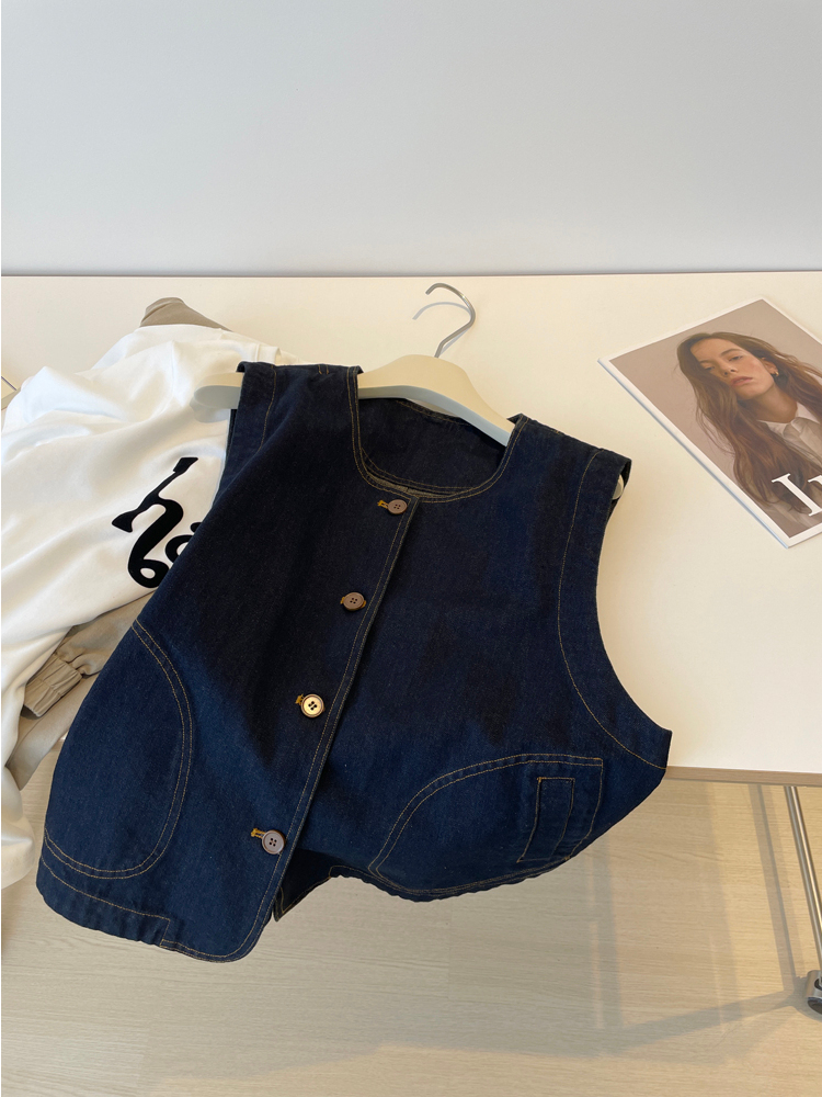 plus Size Denim Vest Women's L - đánh giá và giá Denim Jacket Vintage