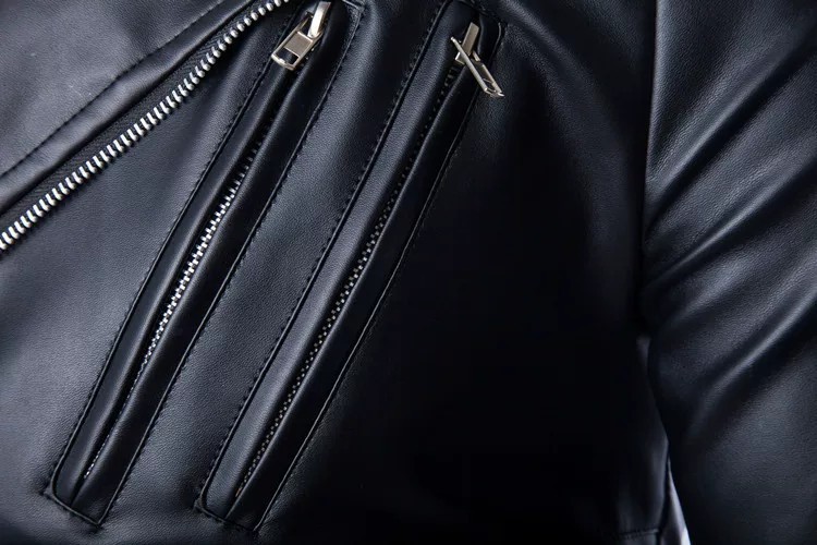 Casual Men's Jacket Zipper Sli - đánh giá và giá Men'S Fashion Leather Jacket