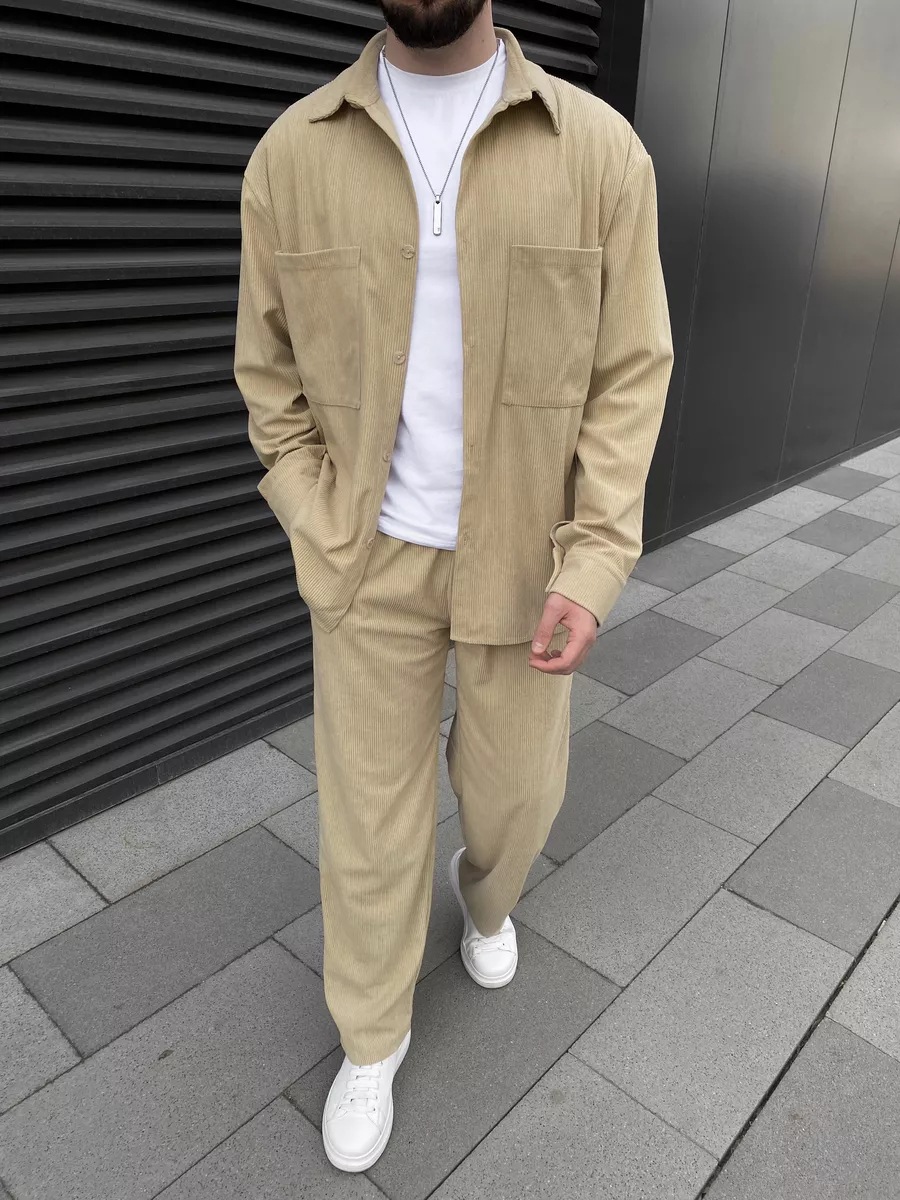 Men's corduroy two-piece outfi - đánh giá và giá Mens Fashion Casual Outfits