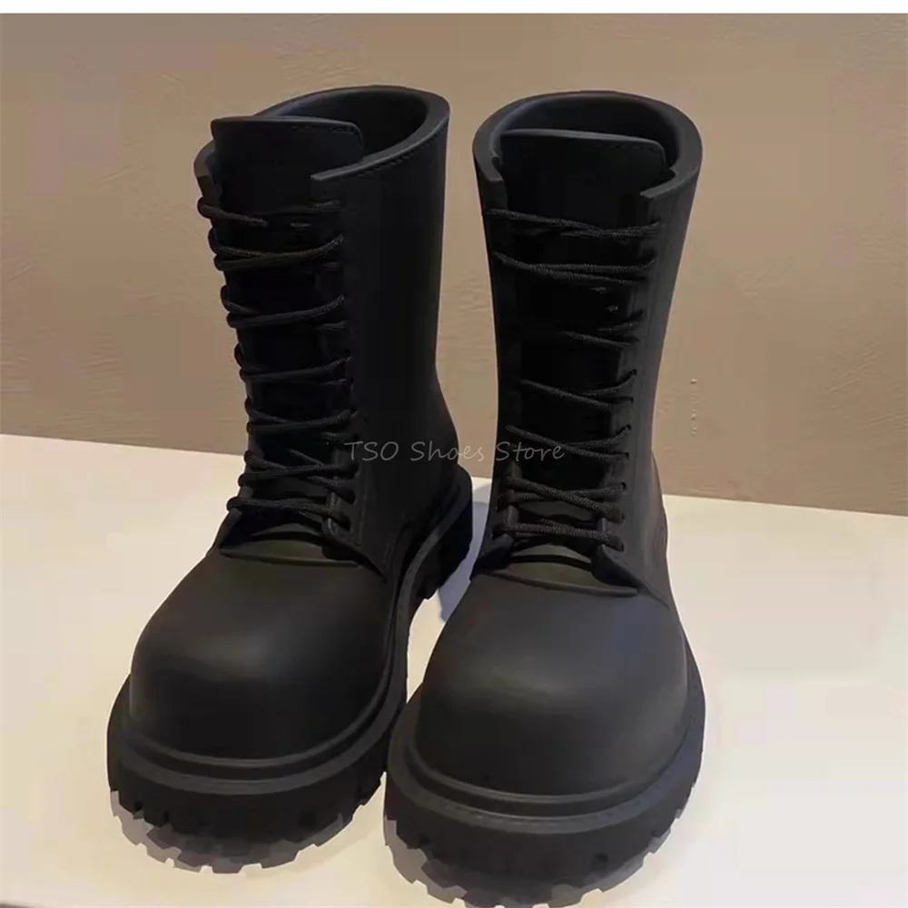Thick Bottom Black Boots for M - đánh giá và giá Chelsea Boots Men
