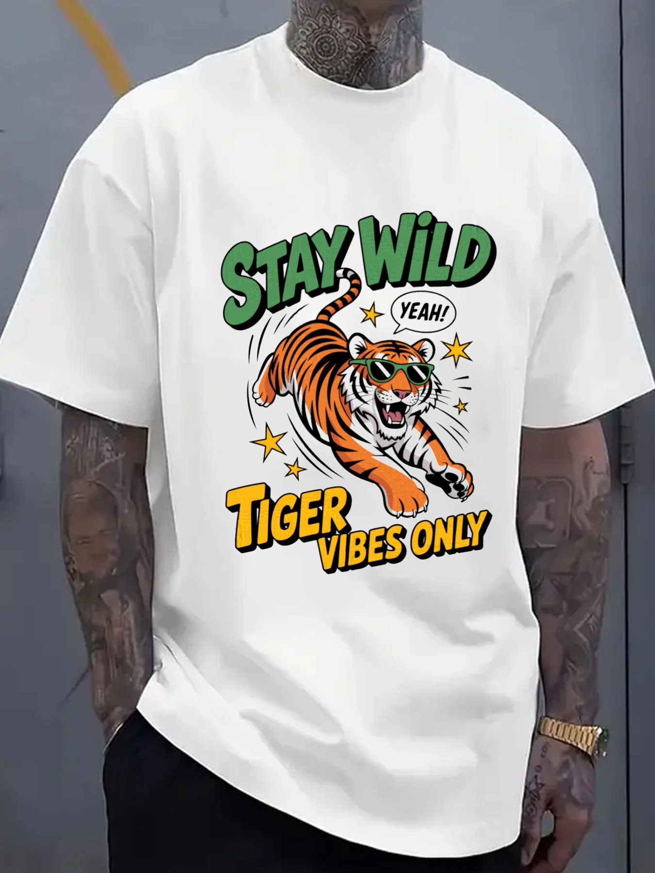 Wild Tiger Style Men's T-Shirt - đánh giá và giá Men'S Fashion Looks 2026
