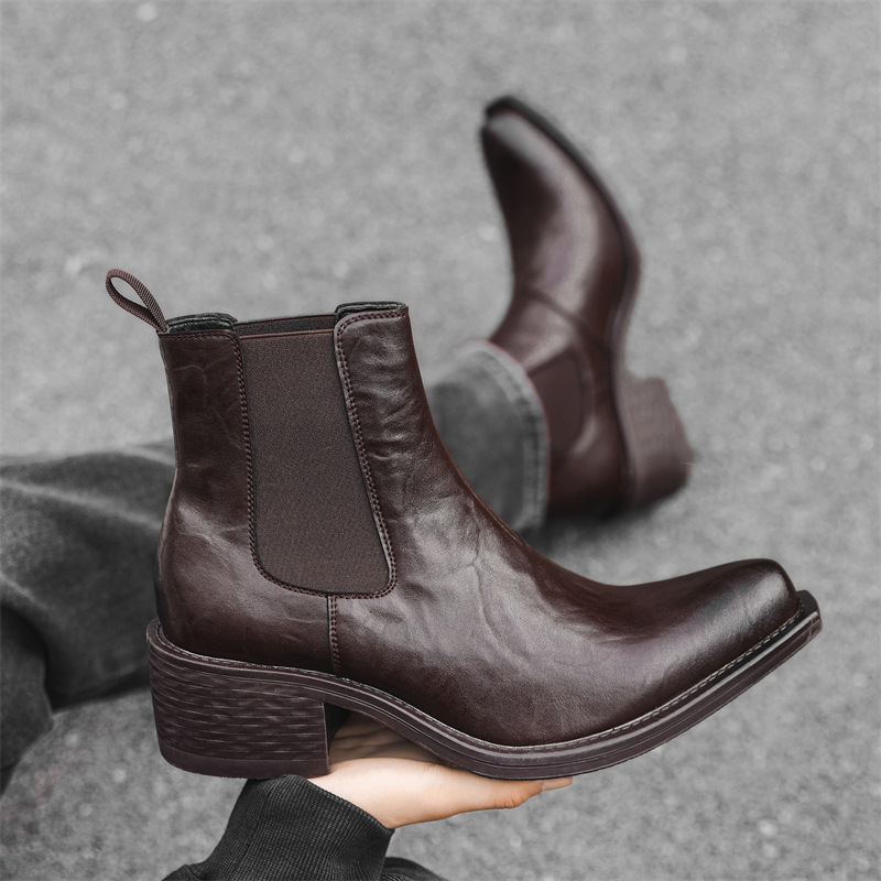 large size mens fashion punk r - đánh giá và giá Chelsea Boots Men