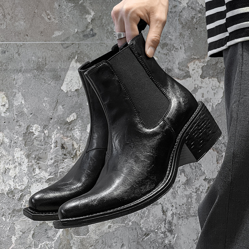 large size mens fashion punk r - đánh giá và giá Chelsea Boots Men
