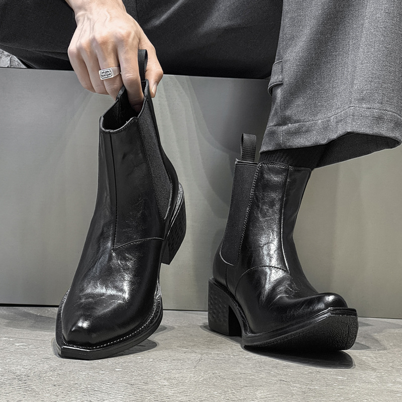 large size mens fashion punk r - đánh giá và giá Chelsea Boots Men