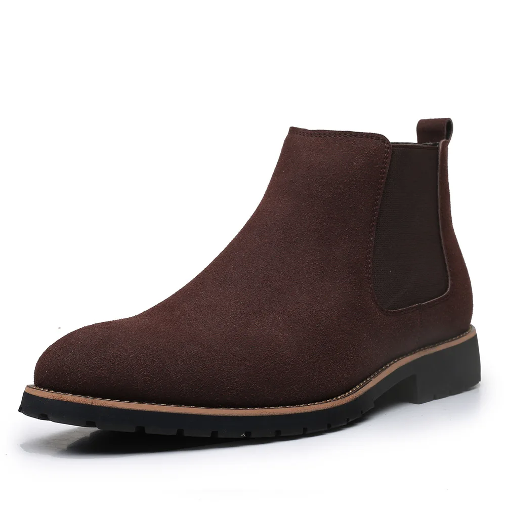 Men Ankle Boots British Style  - đánh giá và giá Chelsea Boots Men