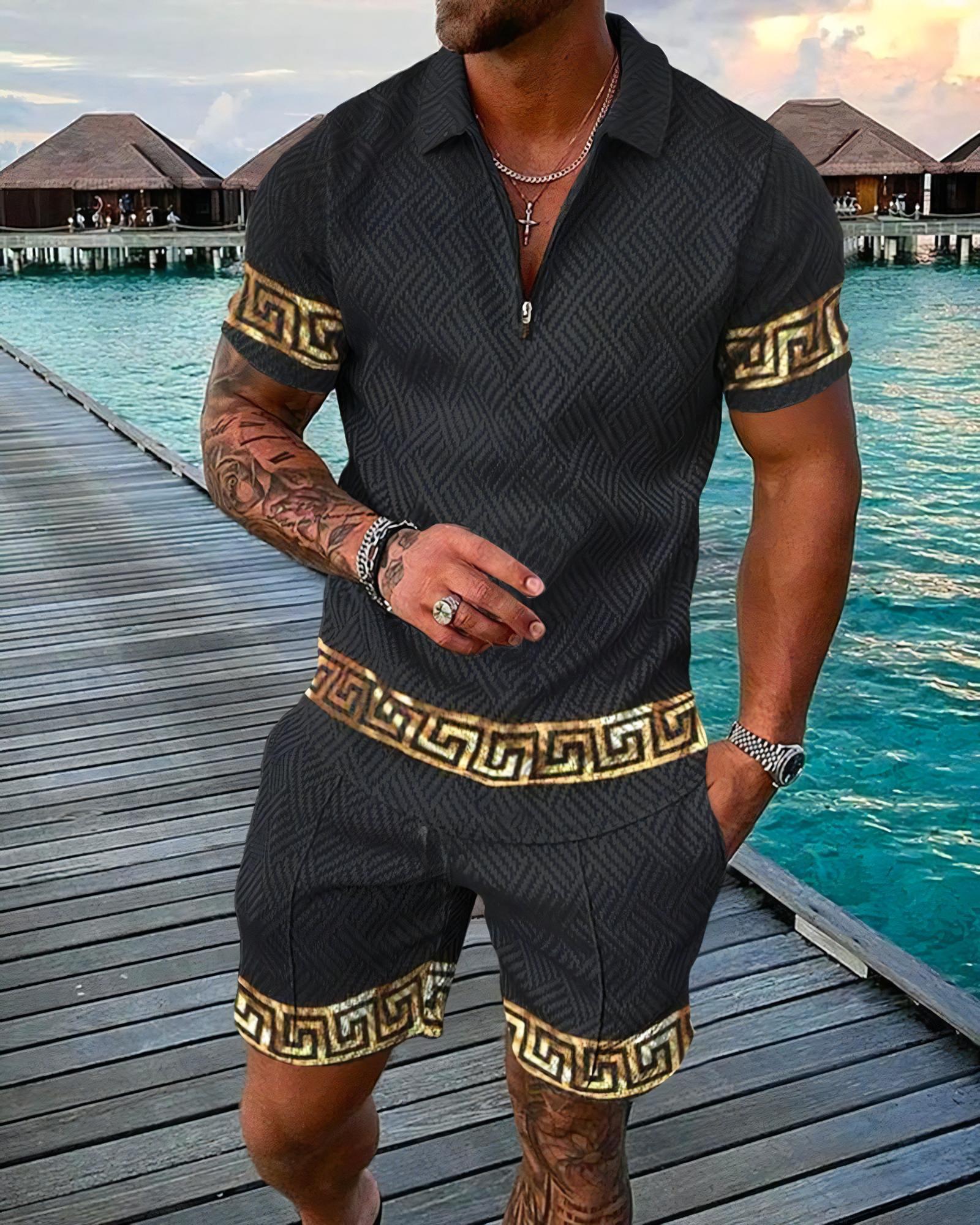 Funny 3D Printed Men's 2 Piece - đánh giá và giá Men'S Fashion Polo Shirt