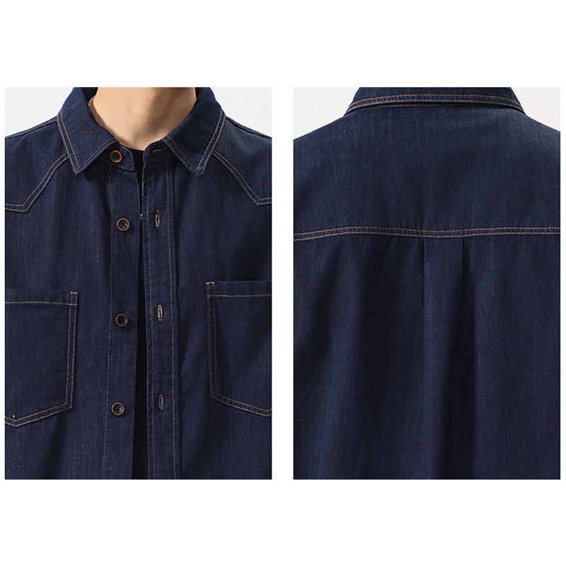 Summer Lightweight Thin Denim  - đánh giá và giá Jeans Shirt Fashion For Men