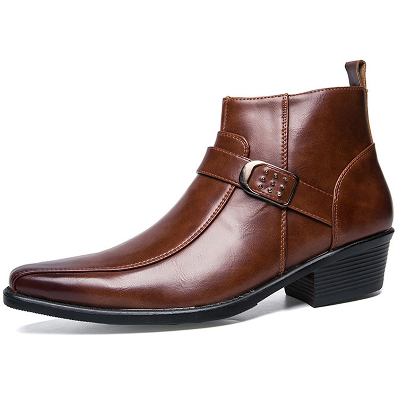 2023 Mới Nam Retro Da Bò Giày  - đánh giá và giá Chelsea Boots Men