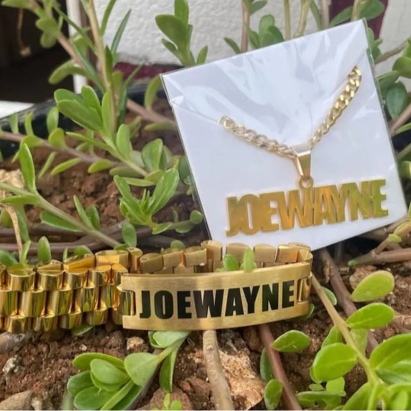 Custom Men Name Necklace Big B - đánh giá và giá Men'S Fashion Names