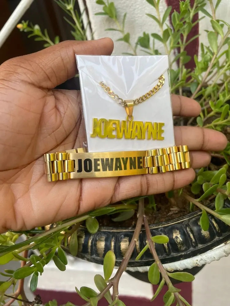 Custom Men Name Necklace Big B - đánh giá và giá Men'S Fashion Names