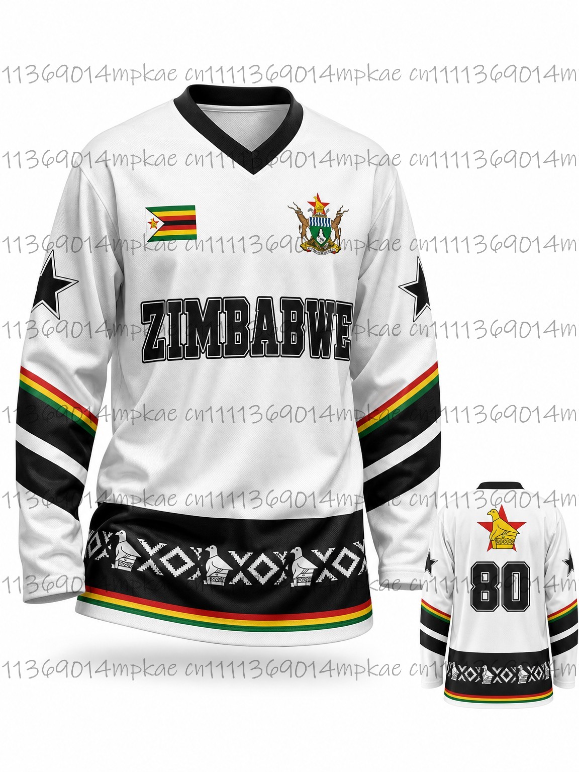 Autumn Zimbabwe Ethnic Street  - đánh giá và giá Men'S Fashion V Neck T Shirts